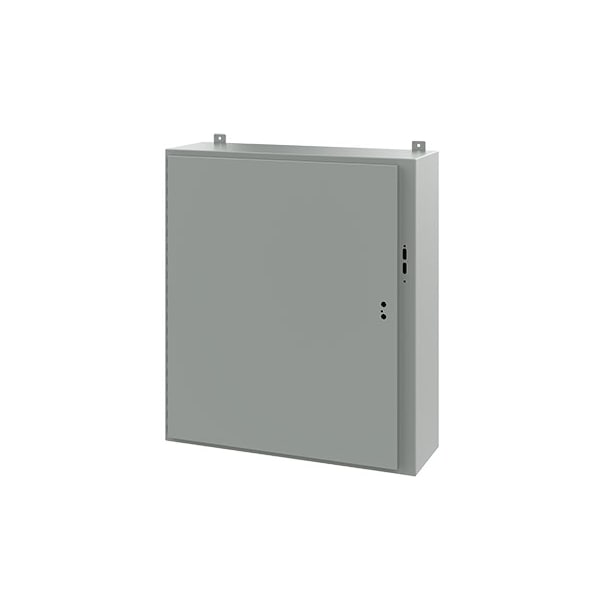 Electrical Enclosures, 42 in H, 12 in D, 37.38 in W, NEMA 12, Mild Steel