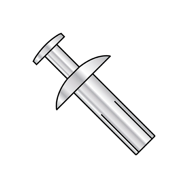 Nail Drive Anchor, 3/16" Dia., 7/32" L, Aluminum 1000 PK