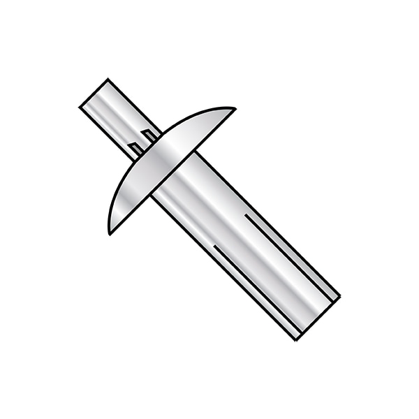 Nail Drive Anchor, 3/16" Dia., 7/16" L, Aluminum 1000 PK