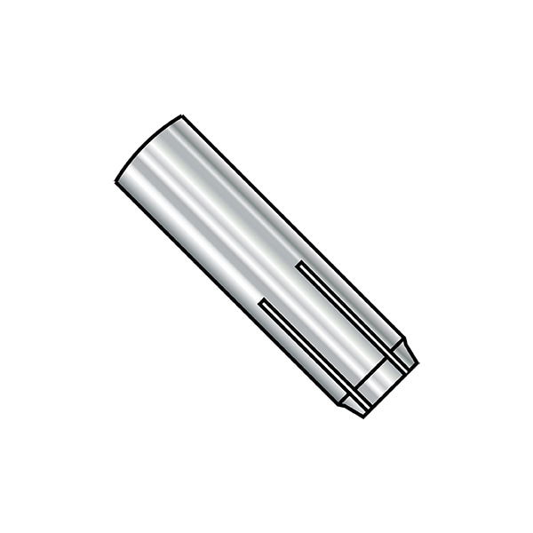 Short Drop-In Anchor, 3/8" Dia, 16" L, Stainless Steel Plain, 50 PK