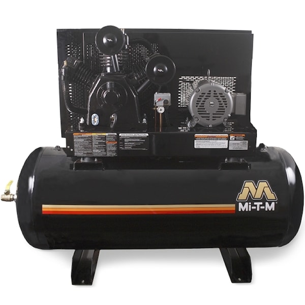 Horizontal Air Compressor, 10 HP, 230V