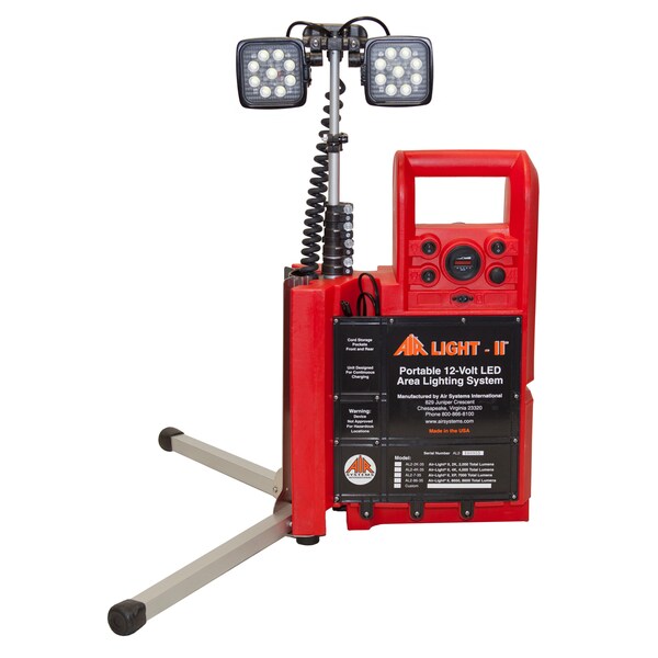 Portable Area Light, 12VDC, 9500 lm
