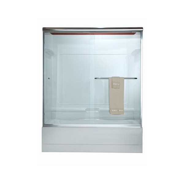 Euro Frameless, Silver/Clear