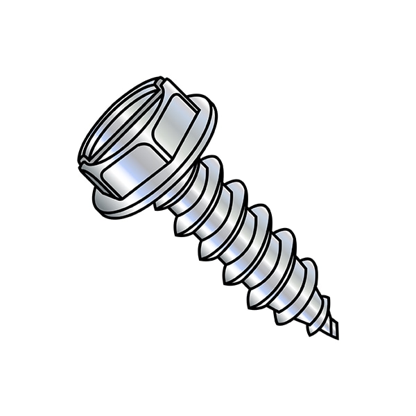Self-Drilling Screw, 5/16"-9 x 1-1/2 in, Zinc Plated Steel Flange Hex Head External Hex Drive
