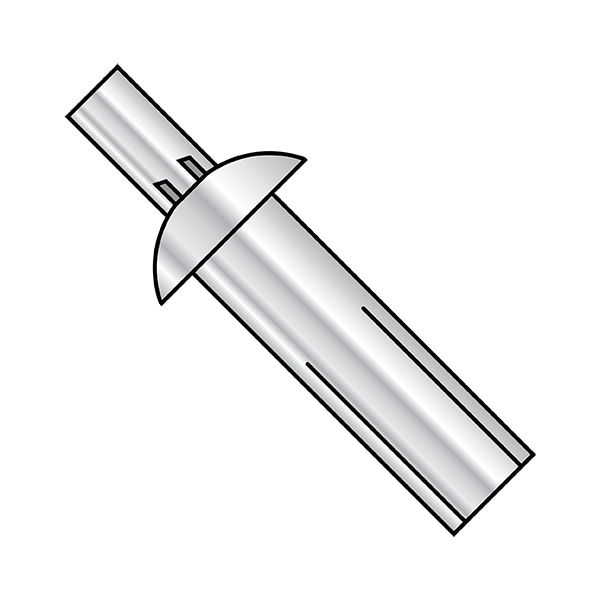 Nail Drive Anchor, 3/16" Dia., 5/8" L, Aluminum 1000 PK