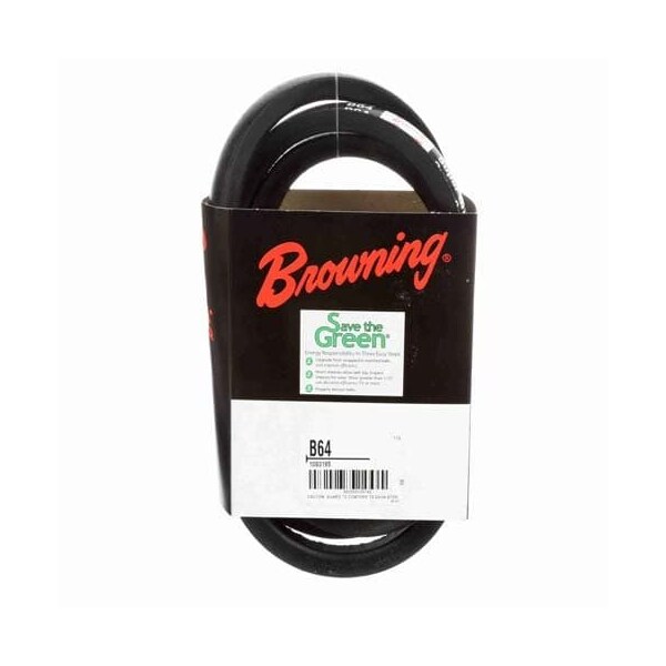 B64 Classical V-Belt, 67 in Outside Length, 21/32 in Top Width, 1 Ribs