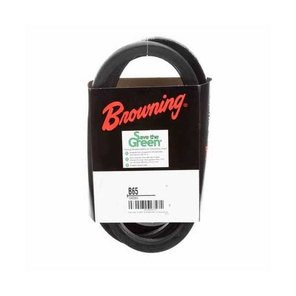 B65 Classical V-Belt, 68 in Outside Length, 21/32 in Top Width, 1 Ribs