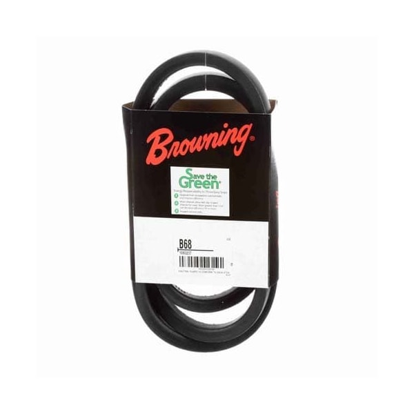 B68 Classical V-Belt, 71 in Outside Length, 21/32 in Top Width, 1 Ribs