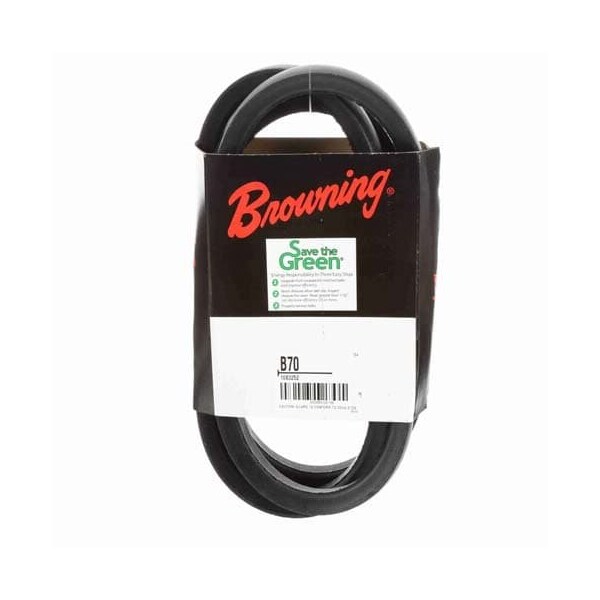 B70 Classical V-Belt, 73 in Outside Length, 21/32 in Top Width, 1 Ribs