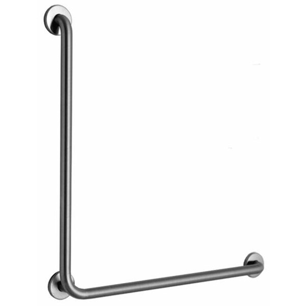 Peened B689899 Satin Stainless Steel Grab Bar, 33-1/8" L, 304 Stainless Steel