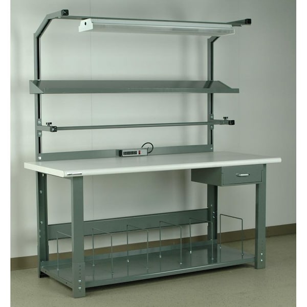 Cantilevered Shelf, Angled, 12"D