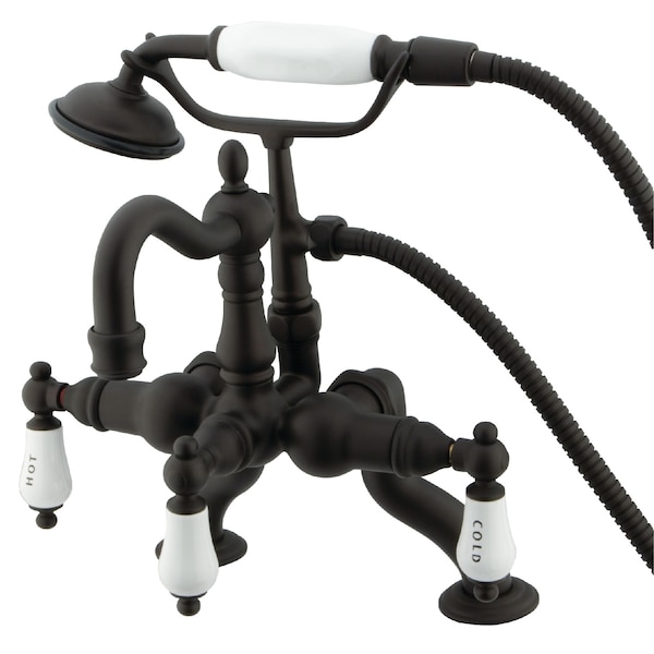 Deck-Mount Clawfoot Tub Faucet, 2, Deck Mount, Oil Rubbed Bronze