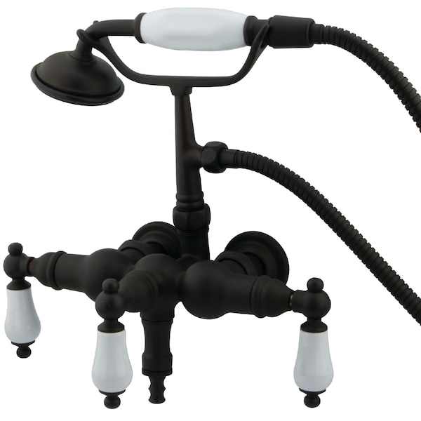 Wall-Mount Clawfoot Tub Faucet, Oil Rubbed Bronze, Tub Wall Mount