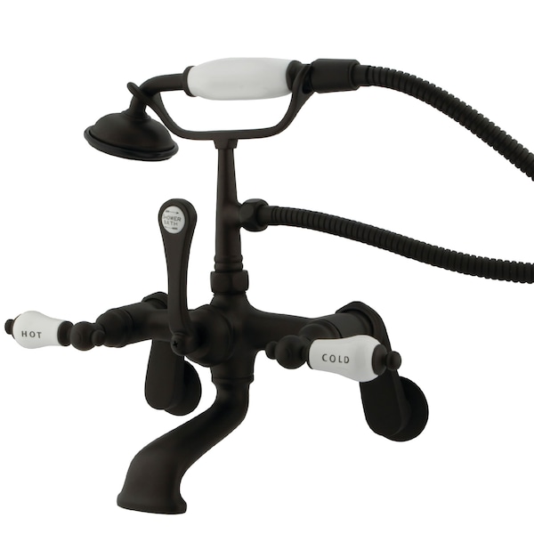 Wall-Mount Clawfoot Tub Faucet, Oil Rubbed Bronze, Tub Wall Mount