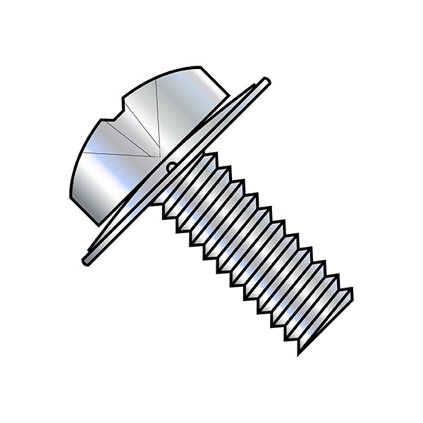 #10-24 x 1/2 in Phillips Pan Machine Screw, Zinc Plated Steel, 5000 PK