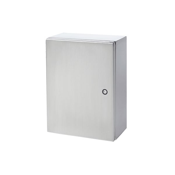 1/4 Turn Latch Electrical Enclosures, 12 in H, 6 in D, 24 in W, NEMA 4X, 316 Stainless Steel