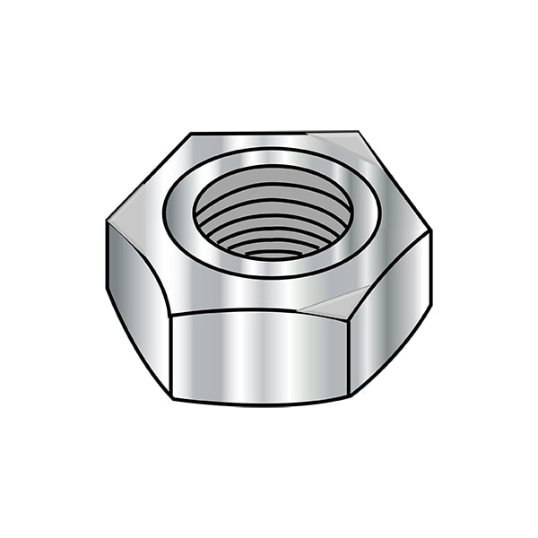 Hex Weld Nut, M10-1.50, Stainless Steel, 17 mm Wd, 8 mm Ht, 750 PK