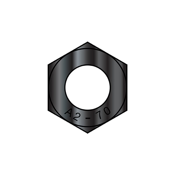 Hex Nut, M3-0.5, Stainless Steel, Not Graded, Black Oxide, 5000 PK