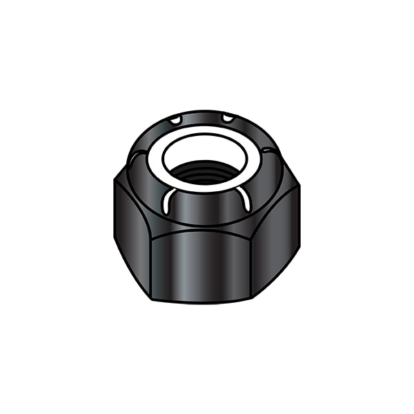Lock Nut, M3-0.50, Nylon, Class 8, Black Oxide and Oil, 2500 PK