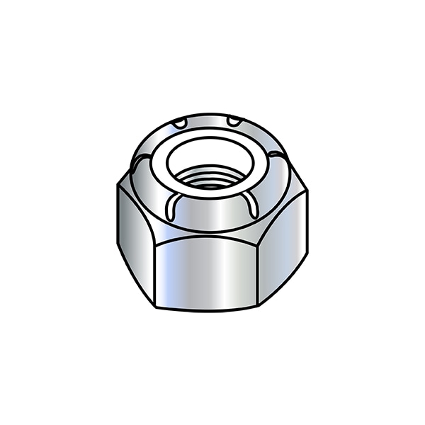 Lock Nut, M3-0.50, Nylon, Class 8, Zinc Plated, 2500 PK