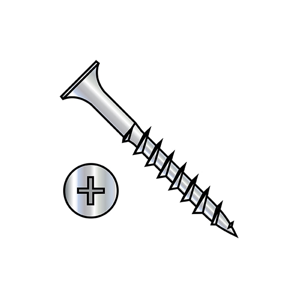 Deck Screw, #10 x 3 in, Steel, Flat Head, Phillips Drive, 700 PK