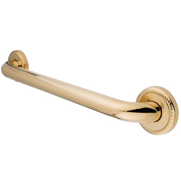 Contemporary DR814182 18"X1-1/4" OD Decorative Grab, 21-1/16" L, Brass, Polished Brass