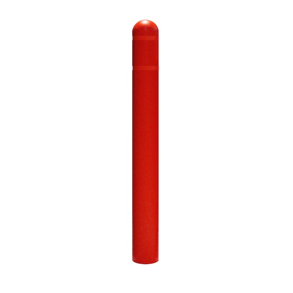 Dome Top Post Sleeve, 7" Dia, 52" H, Red