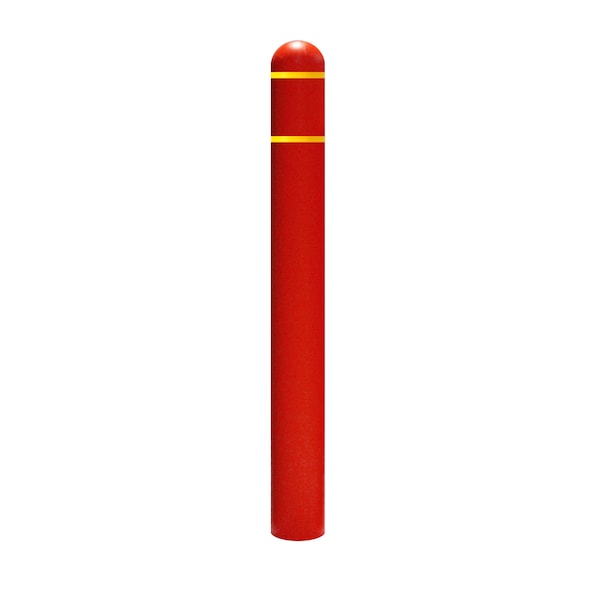 Dome Top Post Sleeve, 7" Dia, 60" H, Red
