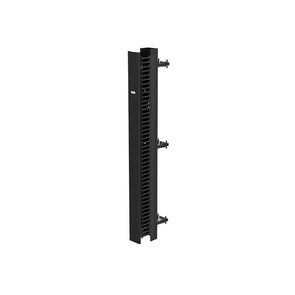 CABLETEK-EC Vertical Cable Manager, 84.00x6.00x9.00, Black, Steel