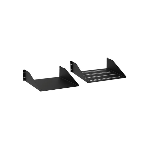 Rack-Mount Steel Shelf, 19.00x18.00, Bla