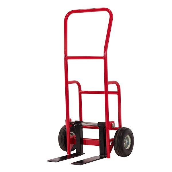 Industrial Hand Truck, Flat Forks, w/Nev