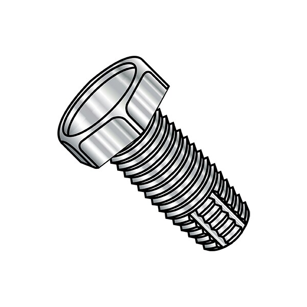 1/4"-20 x Thread Cutting Screw, Stainless Steel, 1/2 in L, 1000 PK