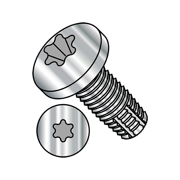 5/16"-18 x Thread Cutting Screw, Plain Steel, 1 in L, 625 PK