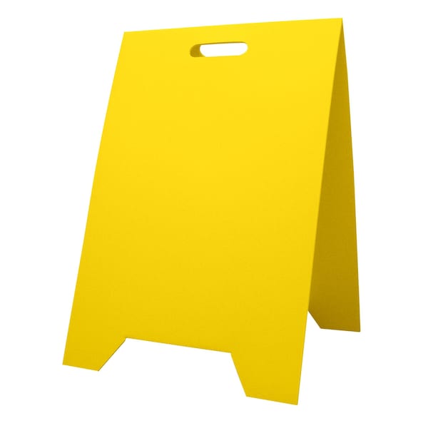 A Frame Sign, Corrugate, 16"x24", Yellow