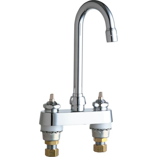 Manual Bar/Pantry Faucet, 4" Mount, Chrome plated