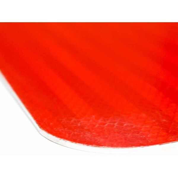 EGP Refl Alum, .080", 24"x24", Red, 1-1/2"