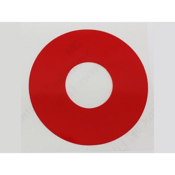 Gauge-Mark Vinyl, Transp, Red, 6pcs-3-1/2"