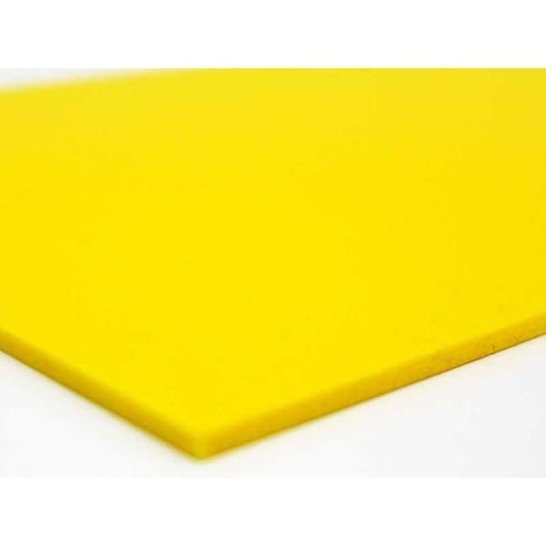 PVC-Board, Yellow, 24"x24"