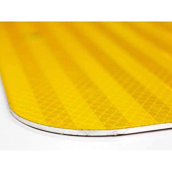 EGP Refl Alum, .080", 12"x6", Yellow, 1-1/2"
