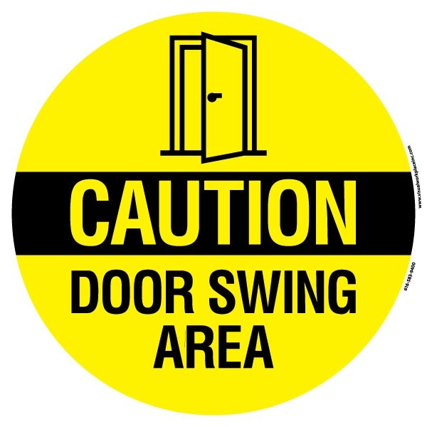Floor Sign, High Bond, 12", Round, 60-1609-RO12-F664