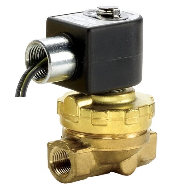Parker 2-Way Normally Closed, Steam Valves, Hot Water, Steam, Pilot, 24VAC, 2-Way, 131 Degrees F