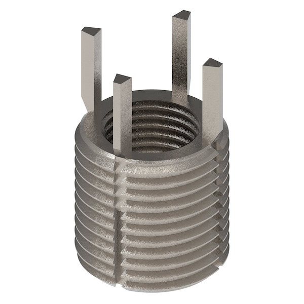Key Locking Thread Insert, Heavy Wall, 4 Keys, 9/16"-18 Int Thrd Sz, 13/16"-16 Ext Thrd Sz, 10 PK