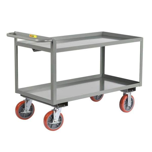 Utility Cart, 12 ga. Steel, 2400 lb Load Capacity, 42" L, 24-1/4" W