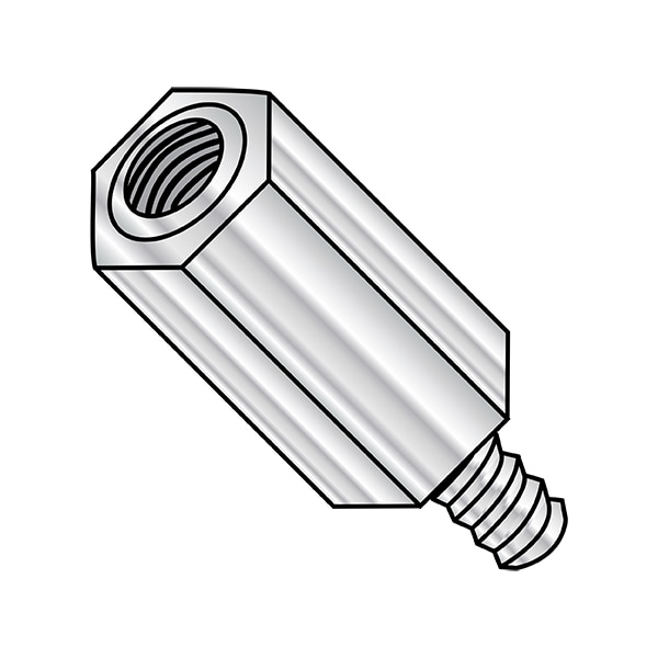Hex Standoff, #6-32 Thrd Sz, Aluminum 5/16" Hex W, 1000 PK