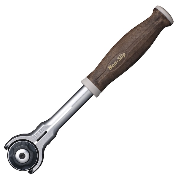 3/8" Drive WOOD-COMPO Swivel Ratchet Handle No.HRH3, Natural