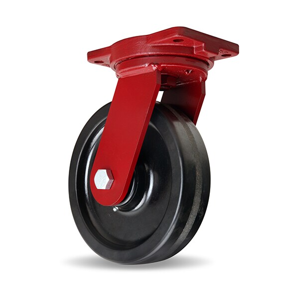 Extra Heavy Duty Swivel Caster, 10" x 2-1/2" Phenolic Wheel, 3/4" Precision Tapered Bearing