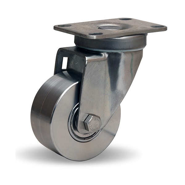 Stainless Steel Swivel Caster, 3"X1 3/8" Stainless Steel Wheel