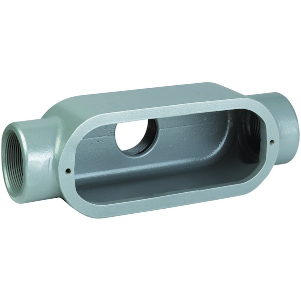 Conduit Body, TB, Gray, Iron, 1/2"