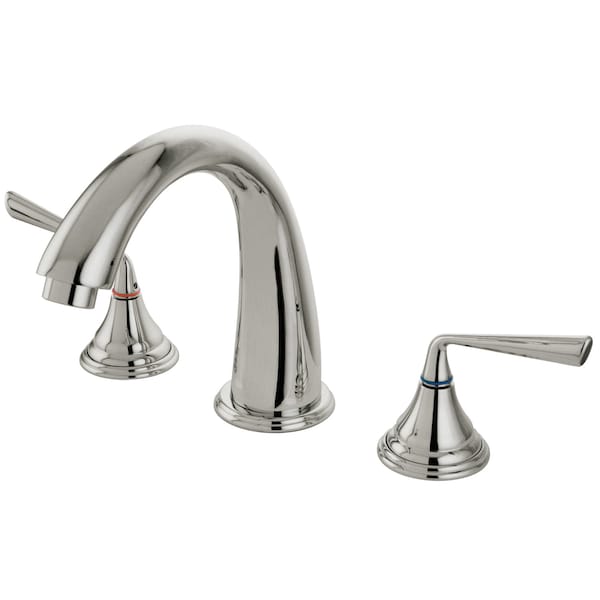 Roman Tub Faucet, Brushed Nickel, Deck Mount