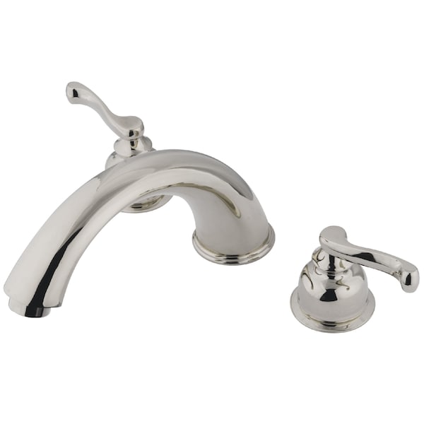 Roman Tub Faucet, Brushed Nickel, Deck Mount
